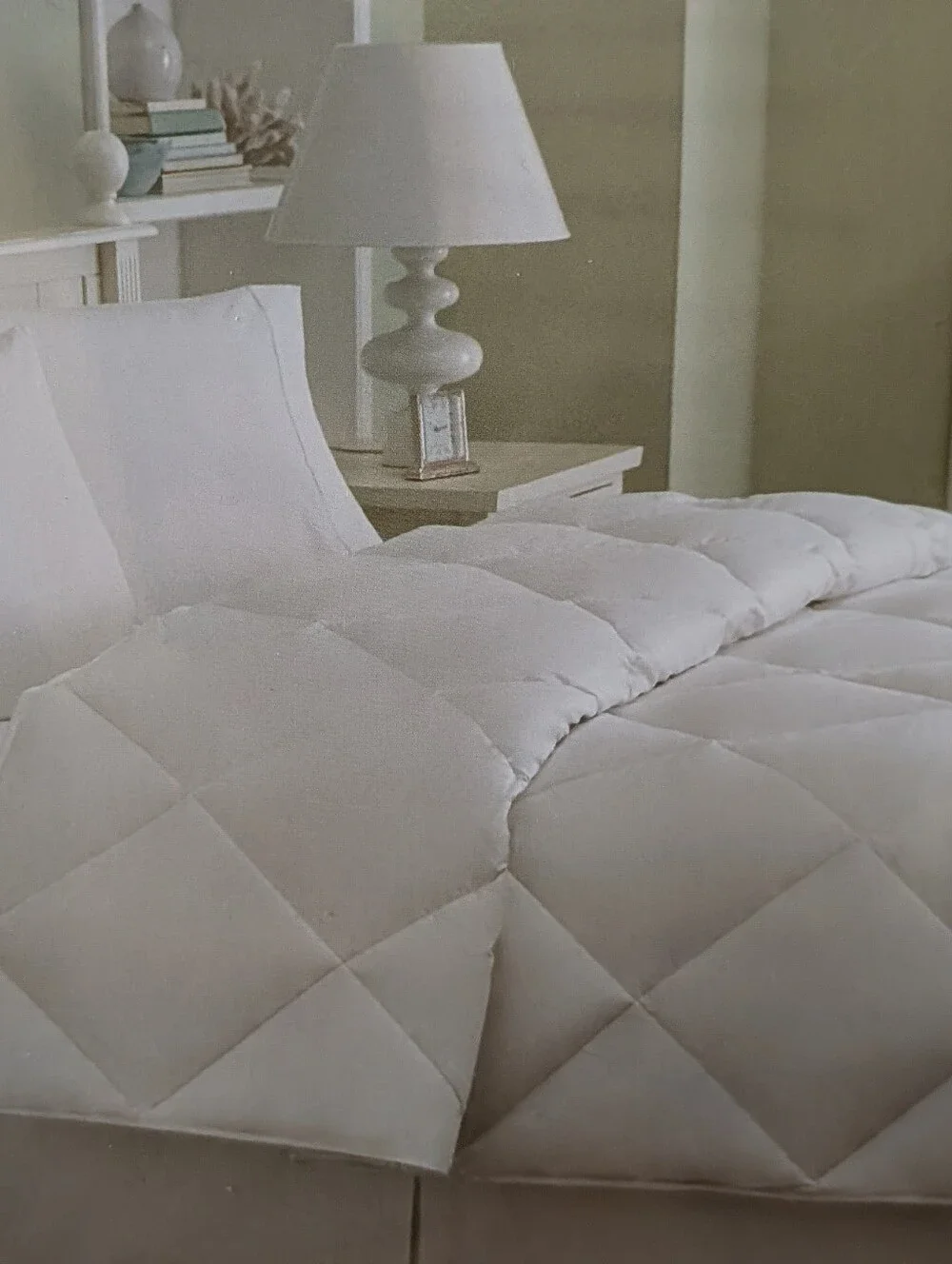 CHARTER CLUB HOME white diamond down comforter TWIN